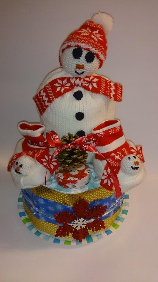 Windeltorte Snowman