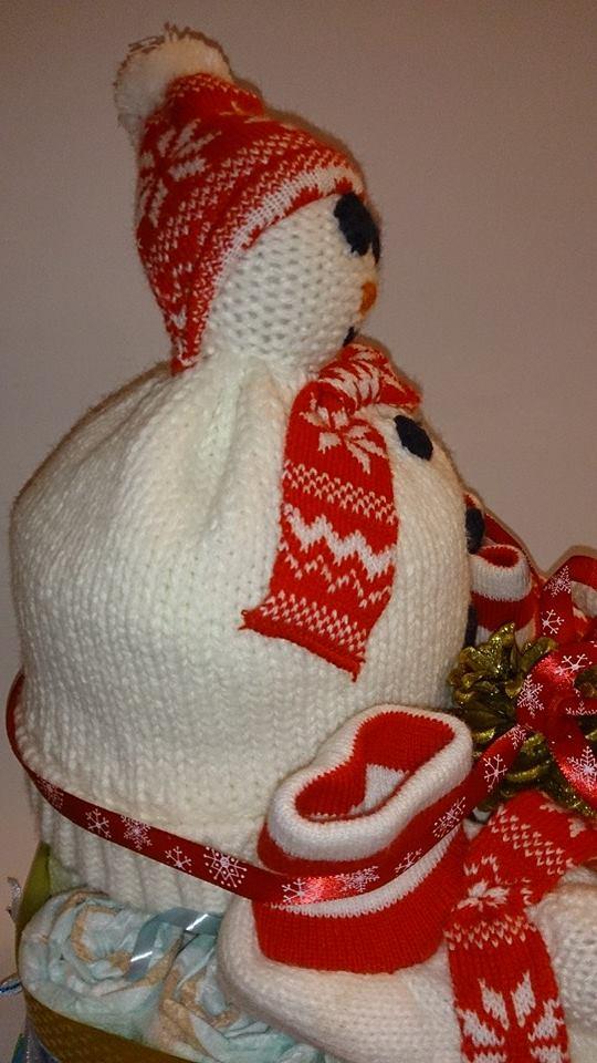 Windeltorte Snowman