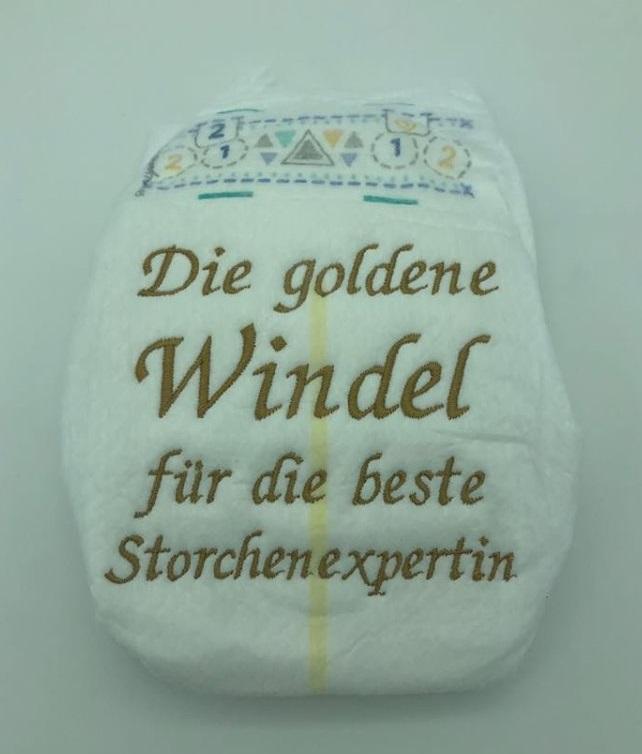 Die goldene Windel für die beste Hebamme