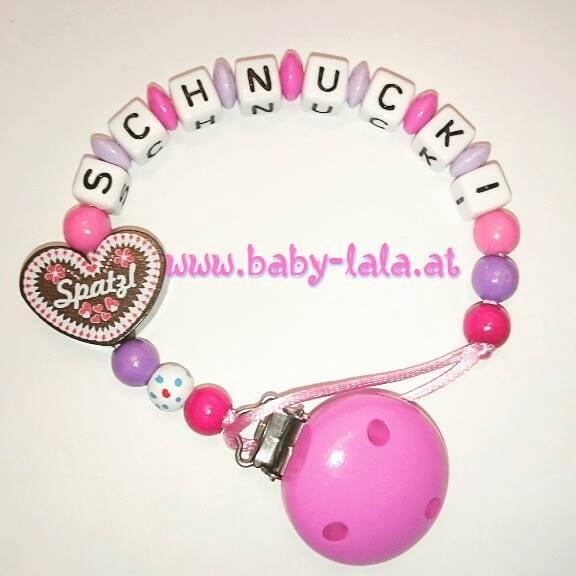 Schnullerkette mit 1 Motiv Mädchen
