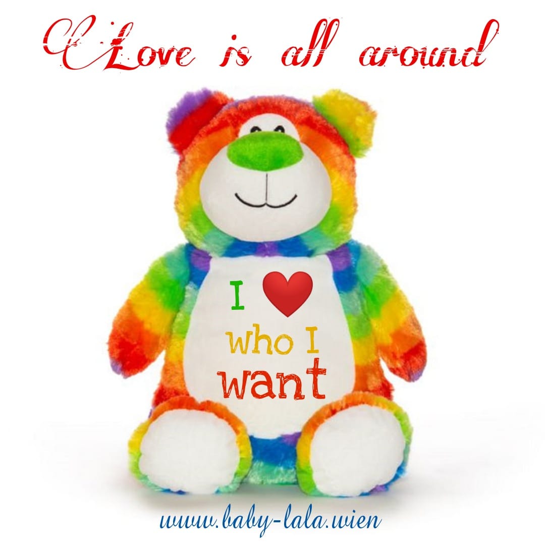 Rainbow Bear - Dein personalisierter Regenbogen Bär