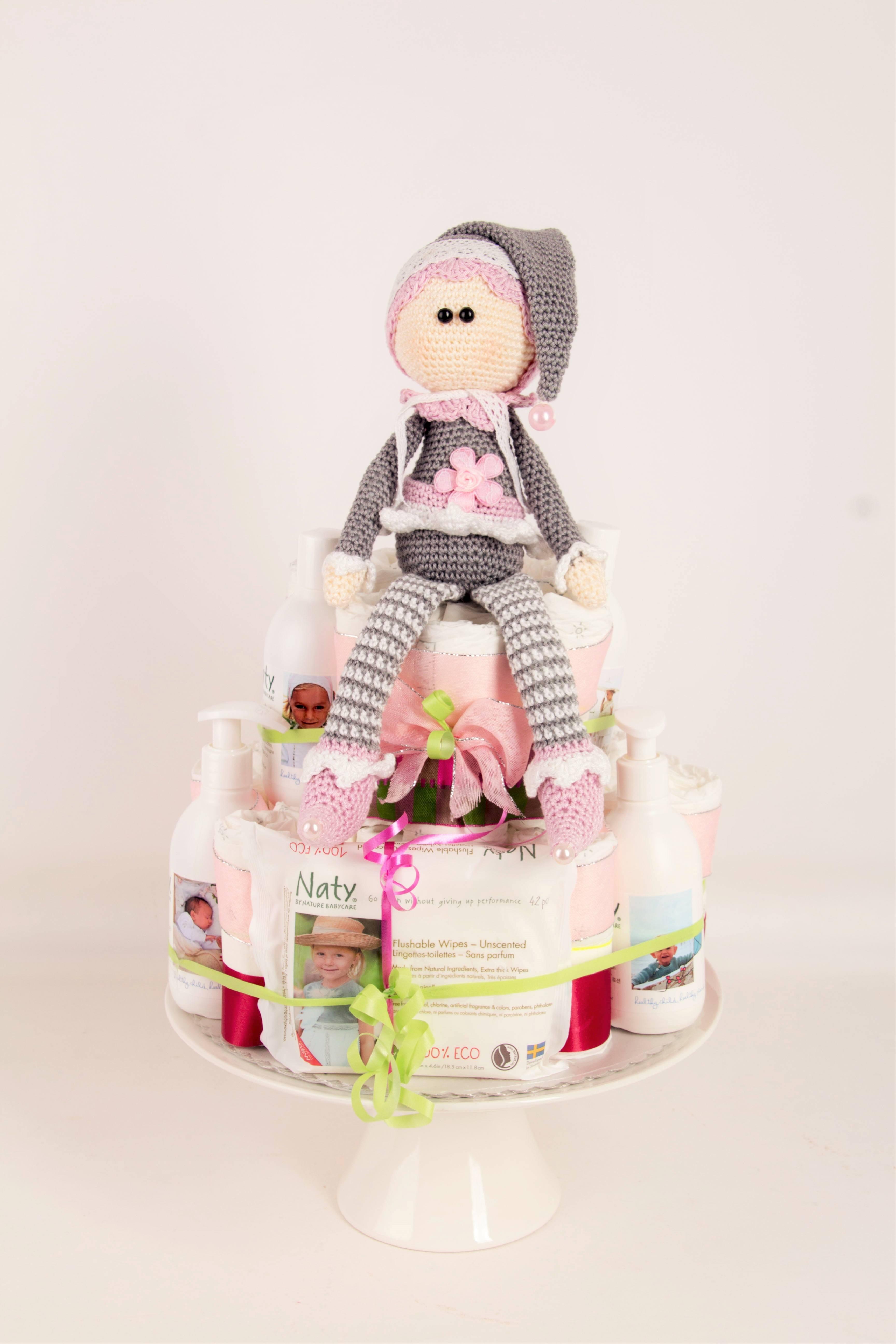 Bio Windeltorte aus 100% BIO - ECO Produkten