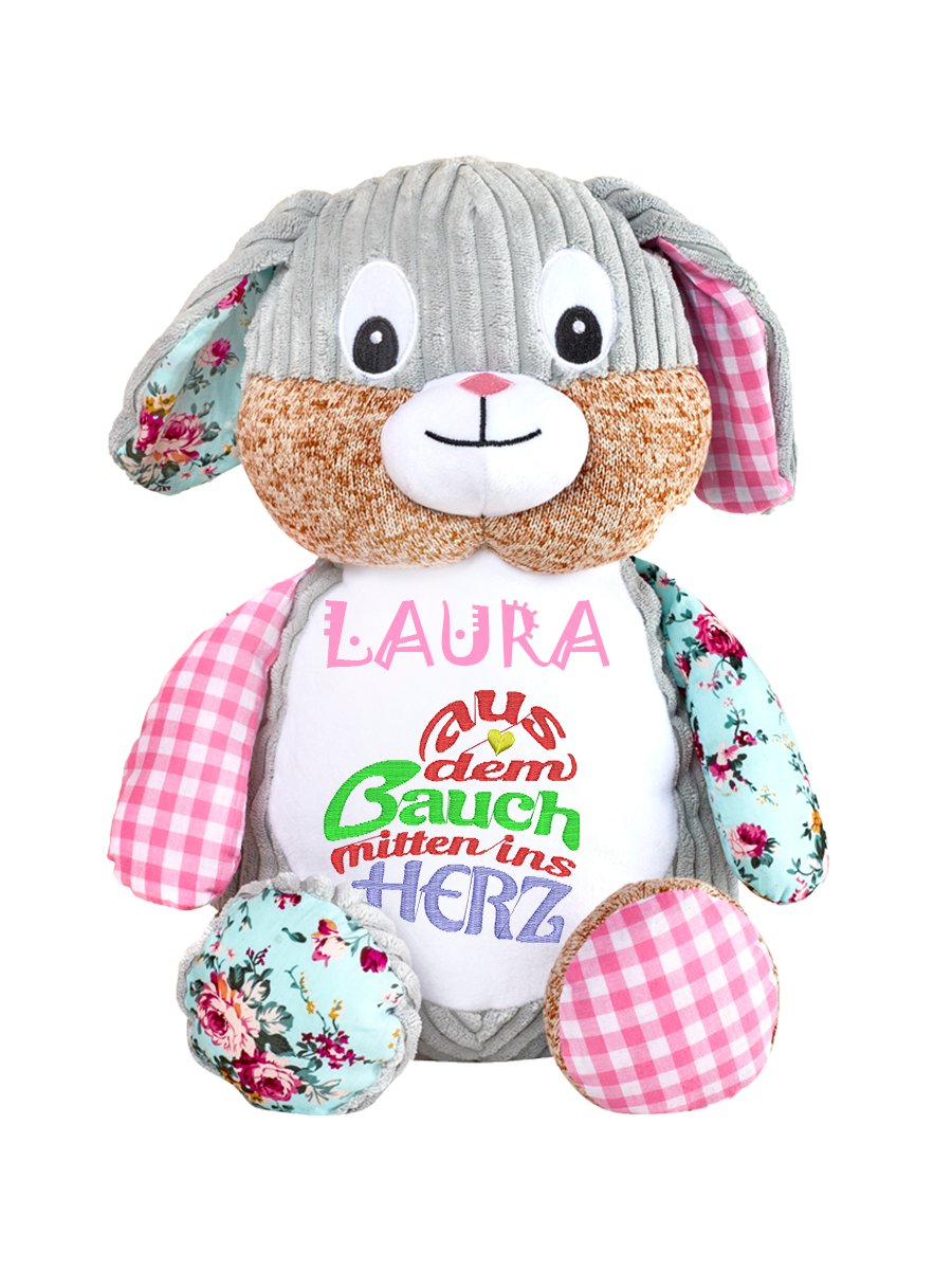 Stofftier - Baby Sensory Bunny - Icing Sugary - Dein personalisierter Hase