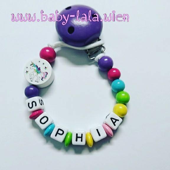 Schnullerkette mit 1 Motiv Mädchen