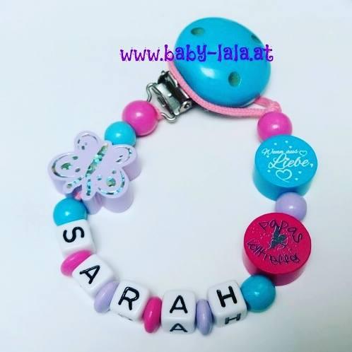 Schnullerkette mit 3 Motiven