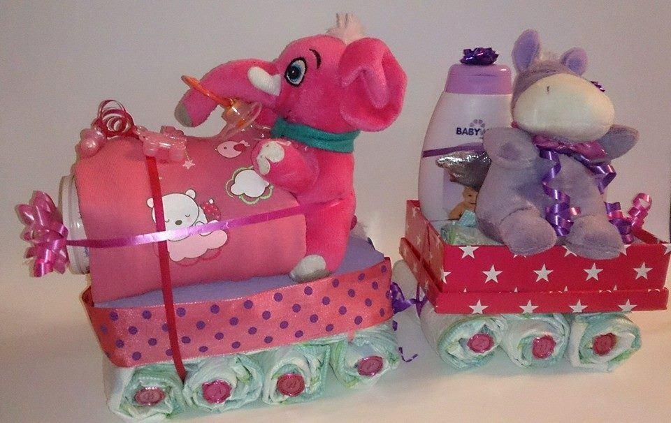 Windeltorte Pinker Zug