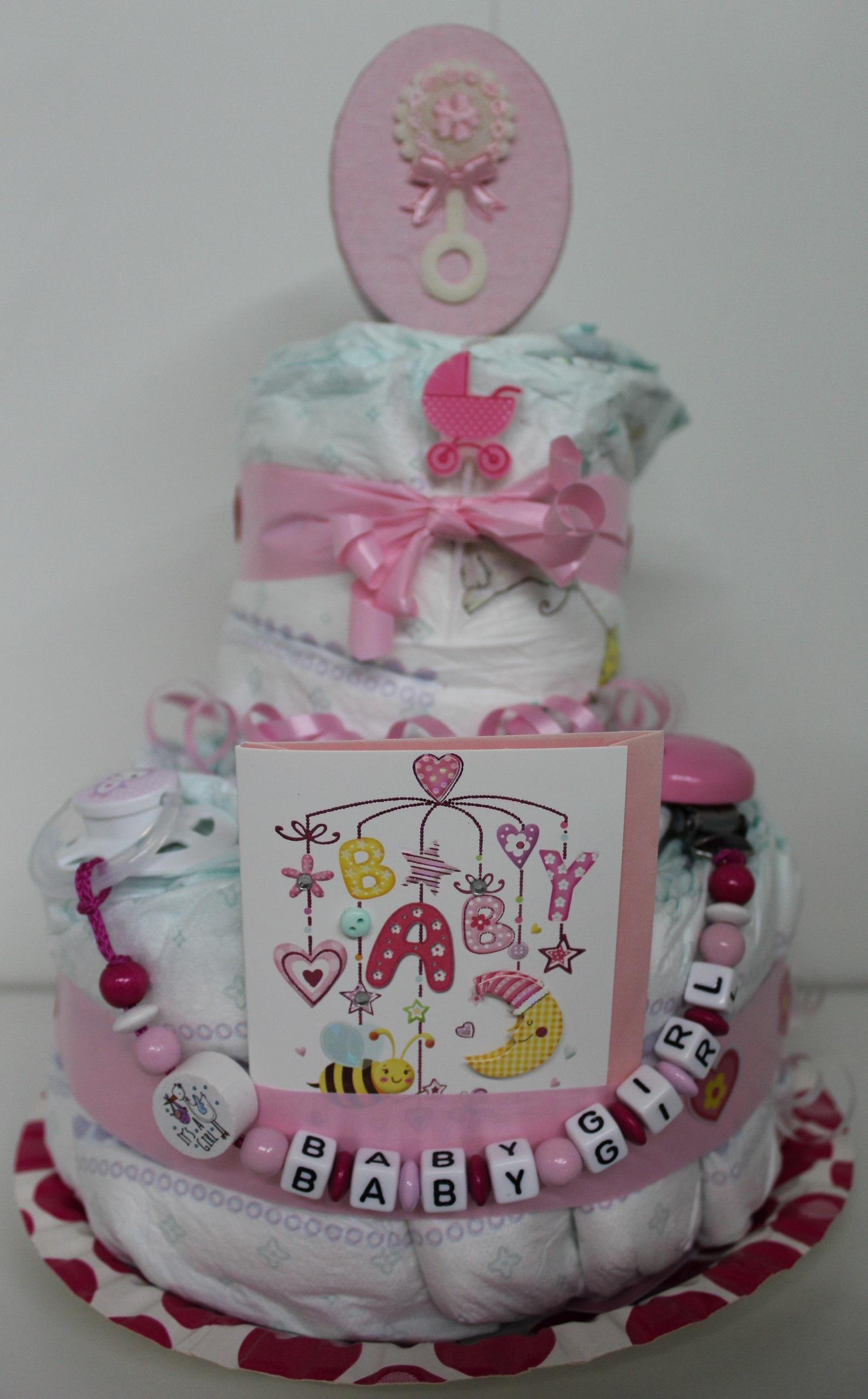 Windeltorte Baby Boy oder Baby Girl für Zwillinge