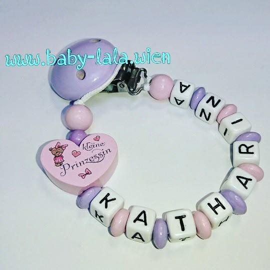 Schnullerkette mit 1 Motiv Mädchen