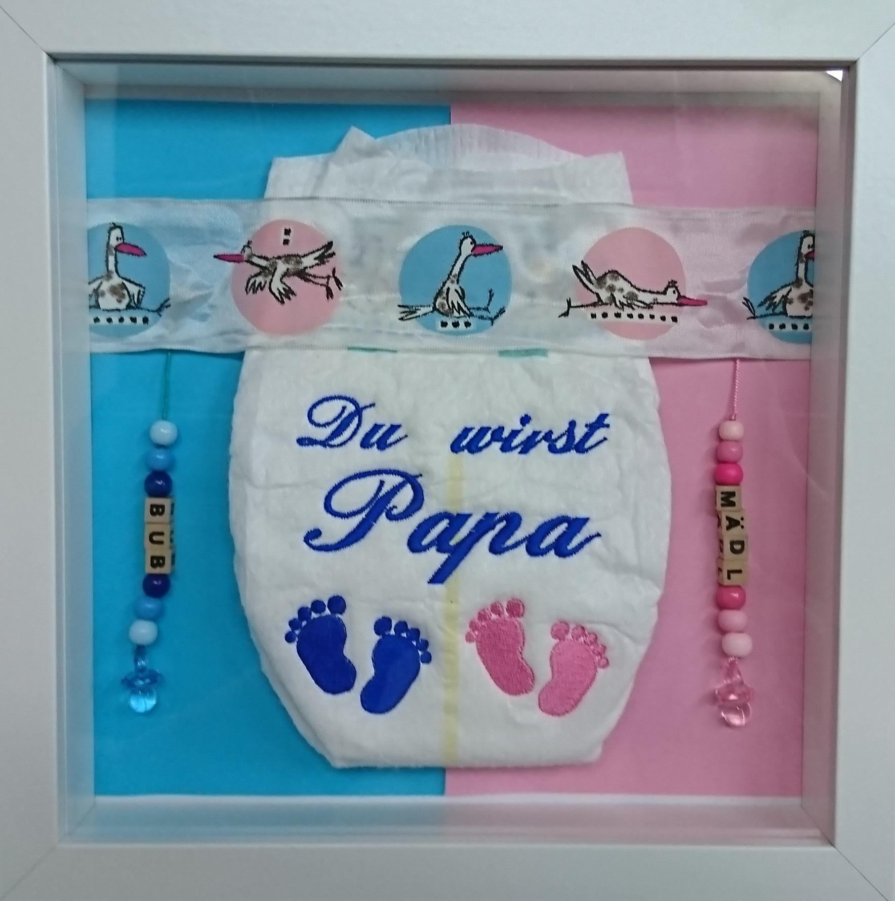 Du wirst Papa als Windelbild