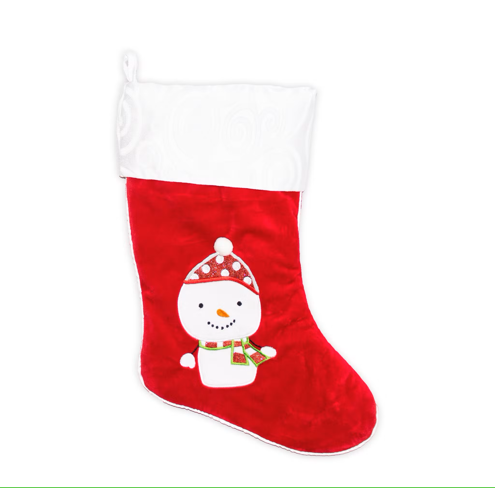 Nikolausstiefel Schneemann / Weihnachtsstiefel mit Namen bestickt