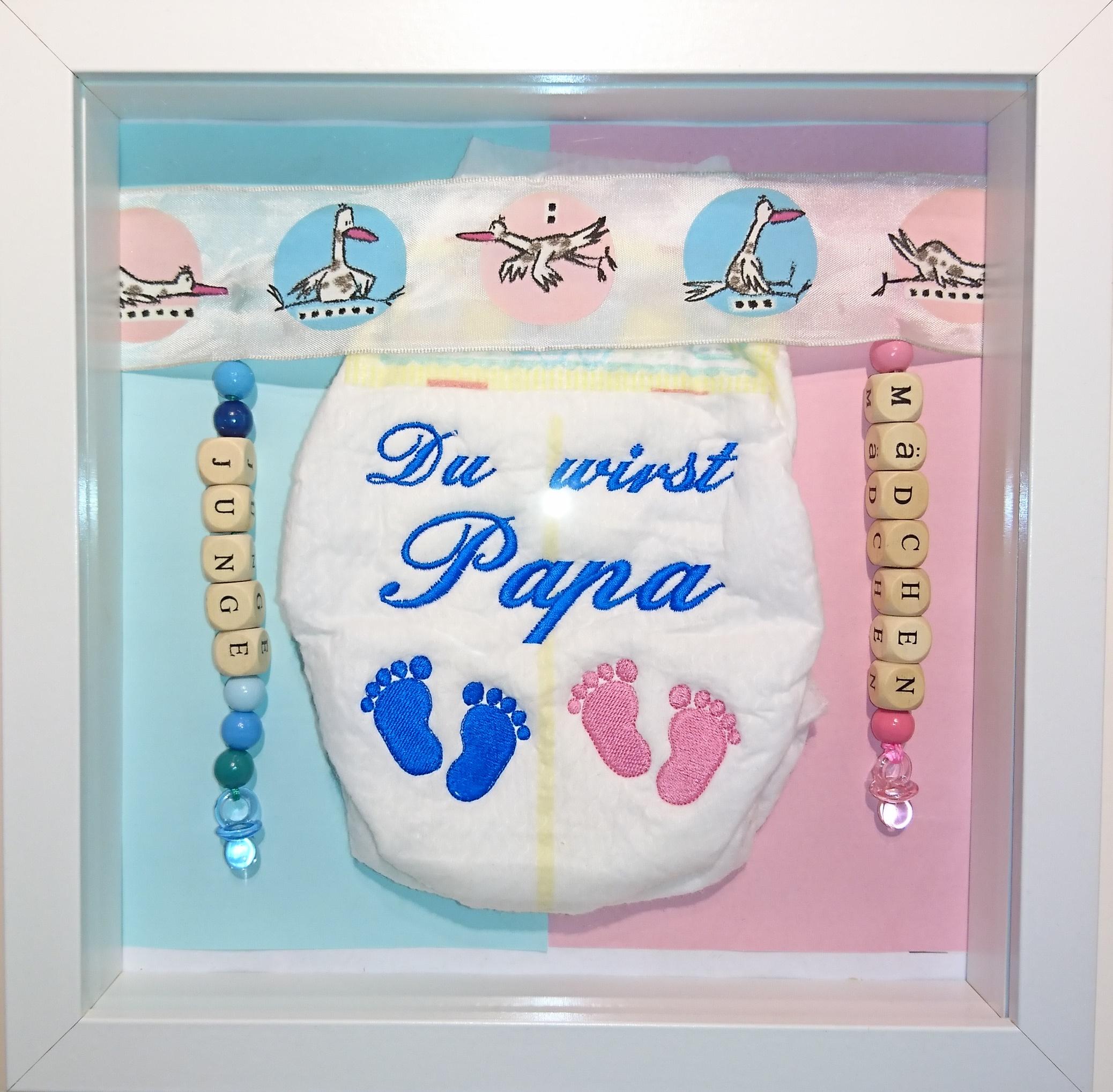 Du wirst Papa als Windelbild